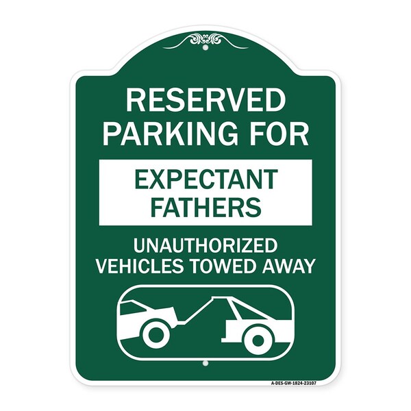 Reserved Parking for Expectant Fathers Unauthorized Vehicles Towed Away, A-DES-GW-1824-23107